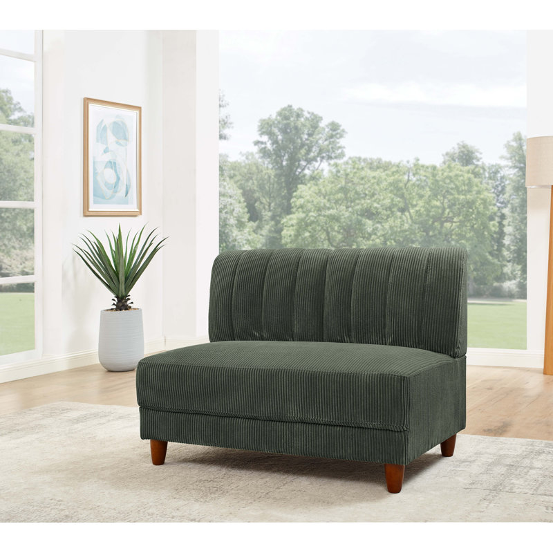 Candan 48 Corduroy Loveseat Beige Corduroy